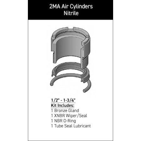 Parker - After Market Parts Hydraulic Cylinder Repair Kit- 5/8 Rod Gland Kits RG02MA0061